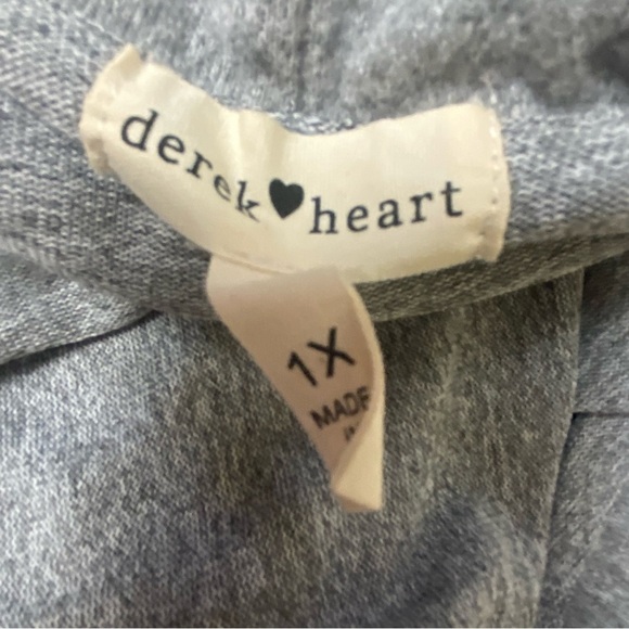 NWOT Derek Heart  Off - Shoulder Gray Sweater Dress  Sz 1X - Picture 12 of 16